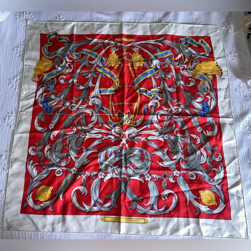 Hermès multi-color scarf - Picture 4 of 4